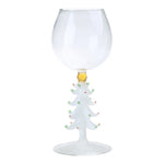 Christmas Tree Glass Goblet