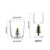 Christmas Tree Glass Goblet
