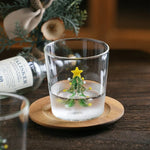Christmas Tree Glass Goblet